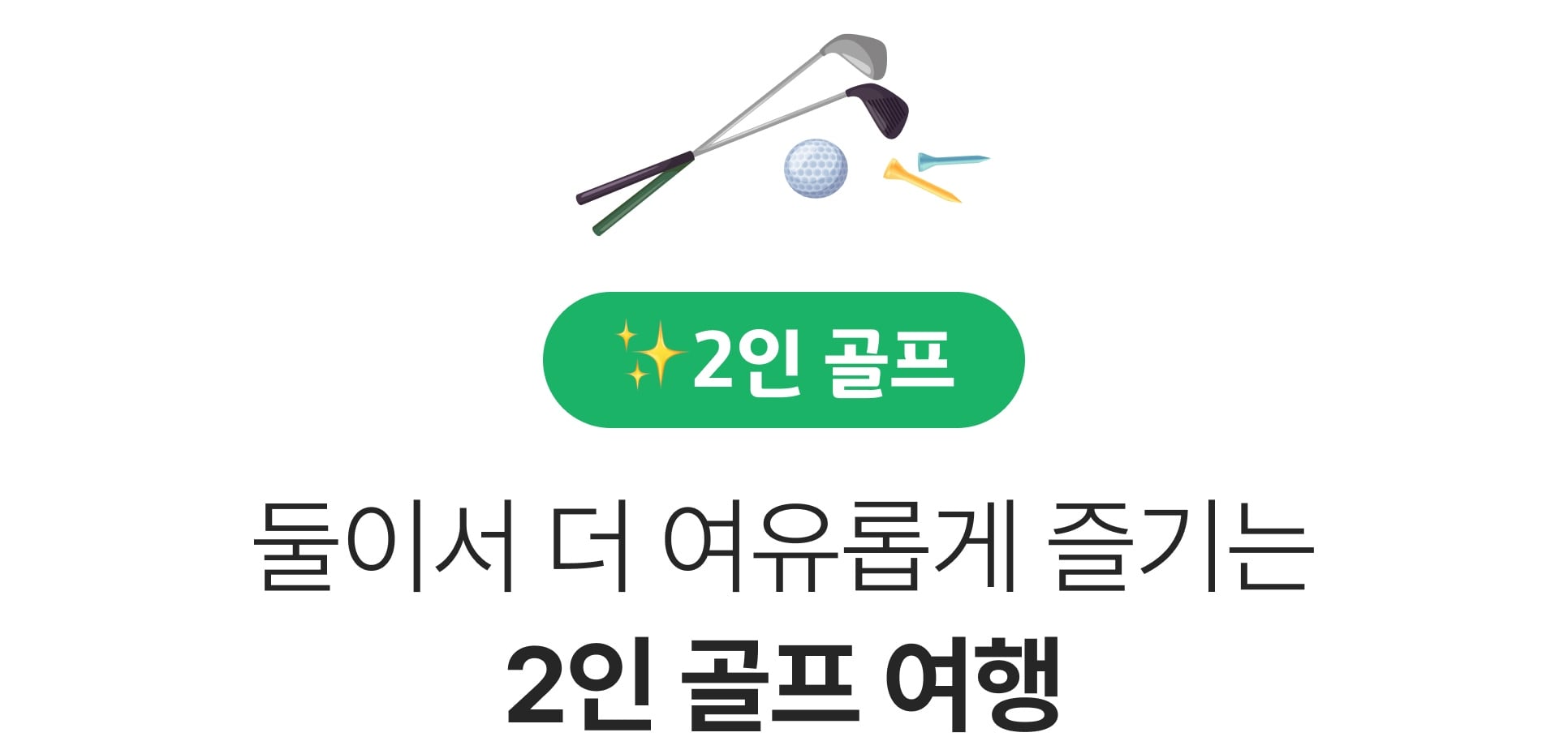 ✨2인 골프